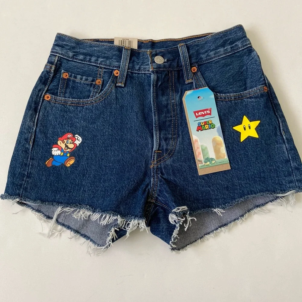 Levi’s 501 Super Mario High Rise Shorts - Picture 4 of 8